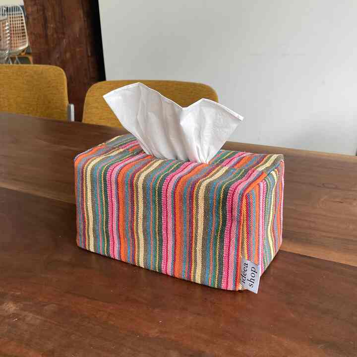 multi s/t ティッシュケース pink(m)