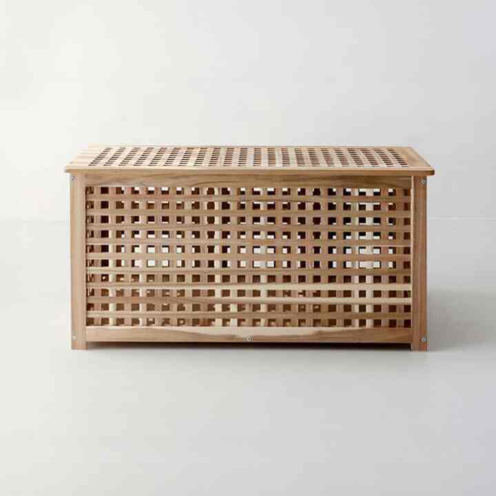 NETUD ウッド サイドテーブル 収納付き