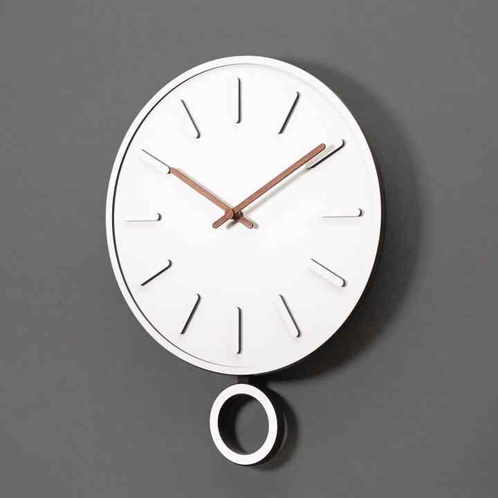 静音 ウッド 壁掛け時計［3色］
