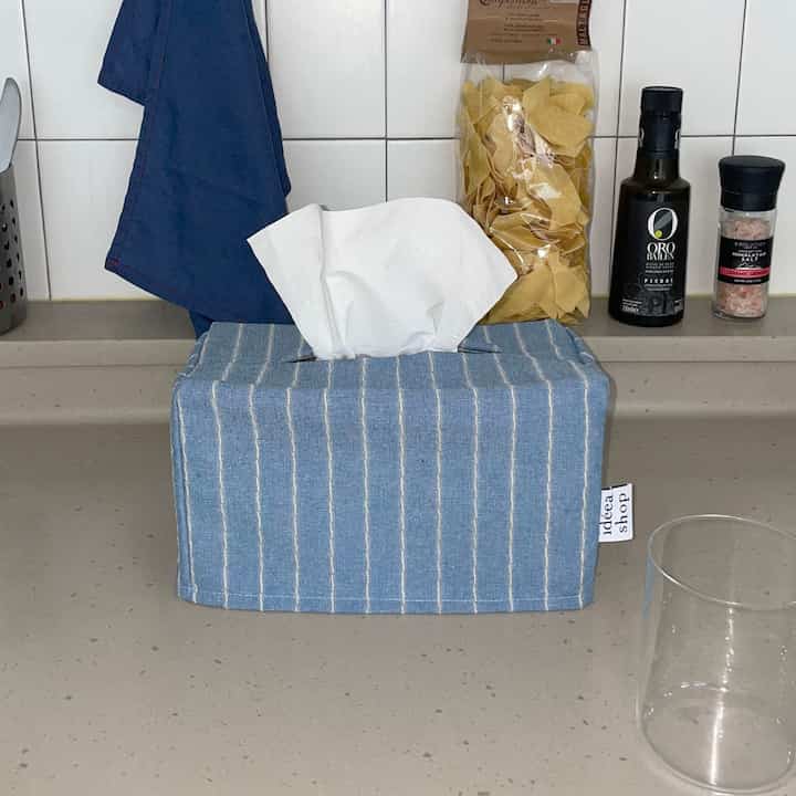 Denim ティッシュケース sky blue(m)