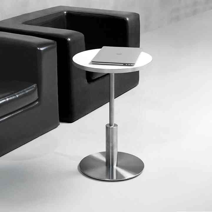 COLUMN LOW シルバーエッジ テーブル［2色］