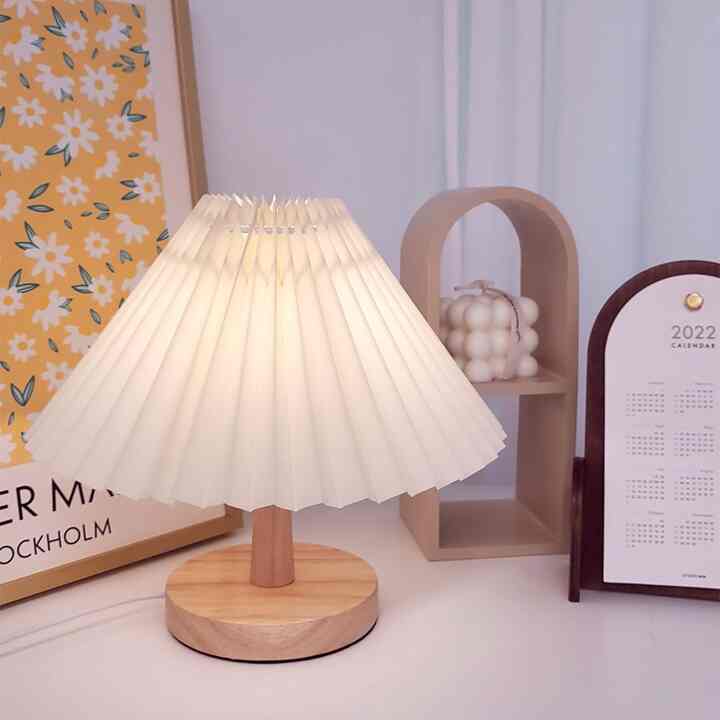 ウッド プリーツ ムードランプ