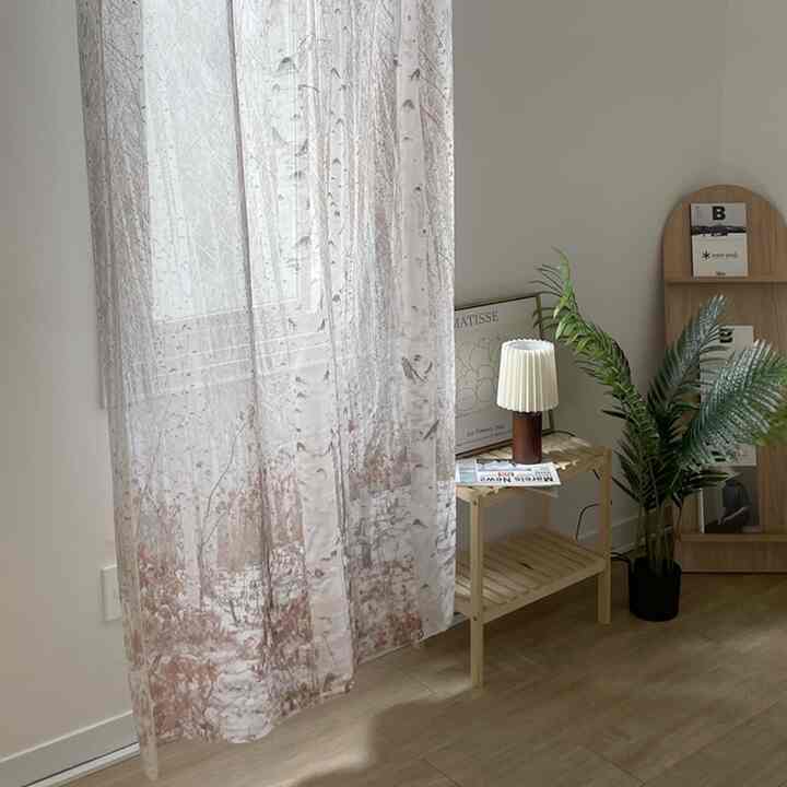 シフォン ファブリックポスター Snow Forest 135x230cm