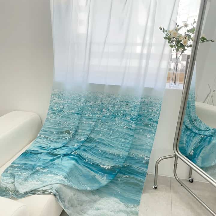 シフォンファブリックポスター Emerald glistening ripple［2サイズ］