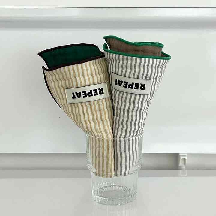 ストライプ 両面 キッチンクロス 2枚セット