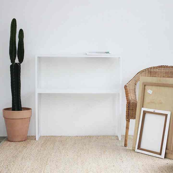 2段 トレイ スチール コンソール L［2色］