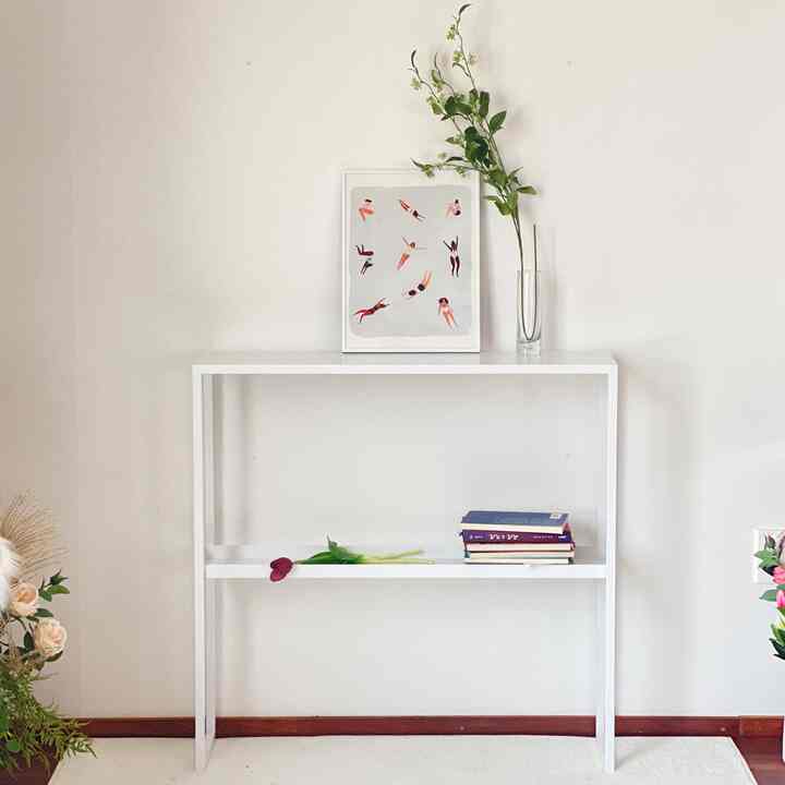 2段 トレイ スチール コンソール M［2色］