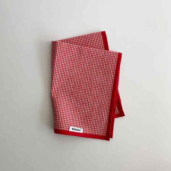 レッドチェック テーブルクロス