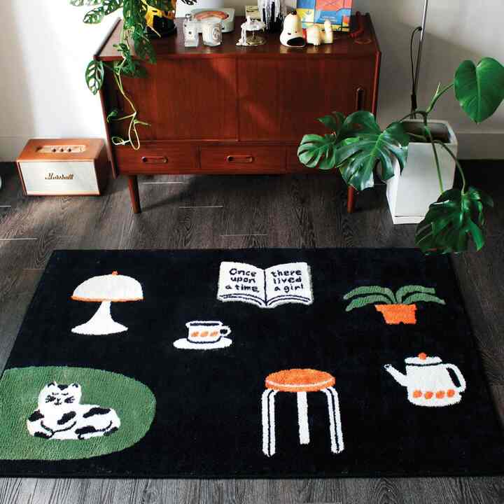 OBJECT ラグ ブラック