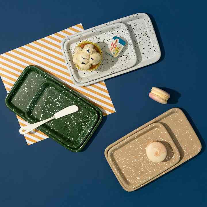 AROUND 長方形 プレート S＆L 2点セット［3色］