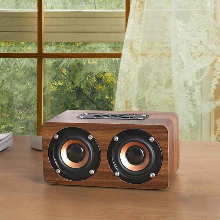 RETRO10W ウッド 5.0 Bluetoothスピーカー