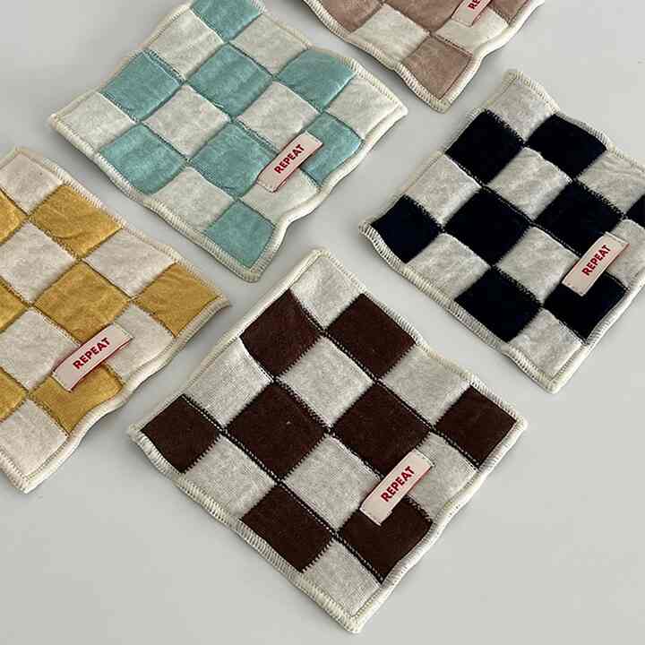 チェッカーボード コースター［5色］