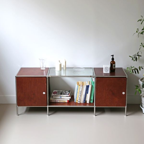 The Frigg 3列 モジュール テレビ台 310＆480＆310 引き出し2個付き