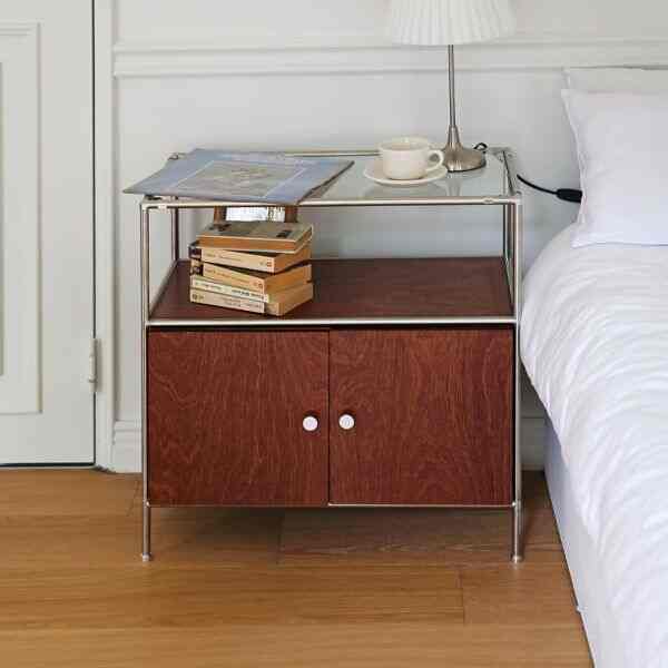 ウッド モジュール リビングボード 630 両開きドア型