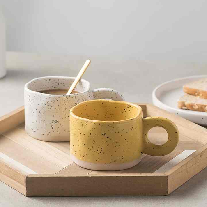 セラミック ストーン マグカップ［4色］