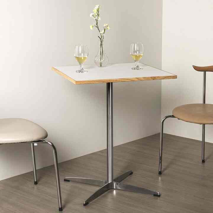 BREEZE ウッドエッジ 正方形 テーブル［2色・3サイズ］