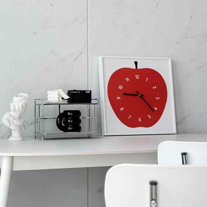 Apple 静音 壁掛け時計