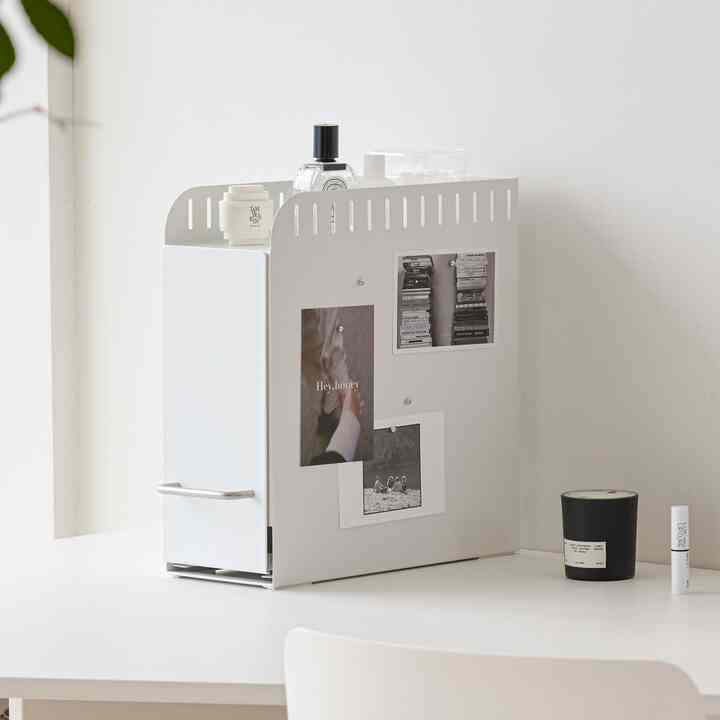 スライディング スリム スチール 収納ボックス