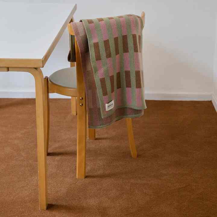 Moss グリーン ブランケット 100x150cm