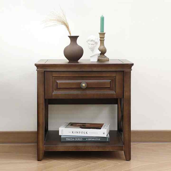 Keren サイドテーブル 引き出し付き