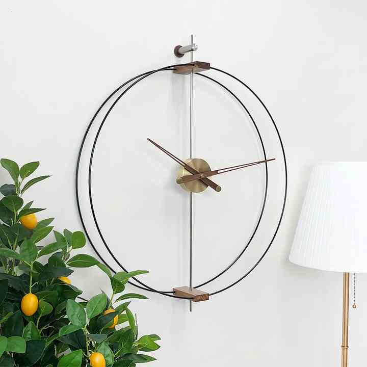 静音 ウッド 壁掛け時計［2色・2サイズ］