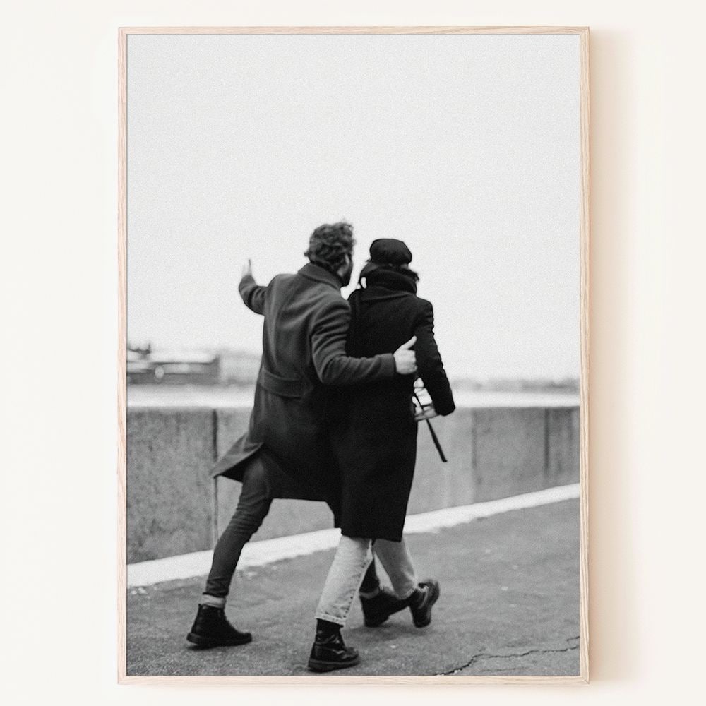 ROYALBLUE SHOP ポスター 橋の上の恋人［6サイズ］ グレー 紙 縦長