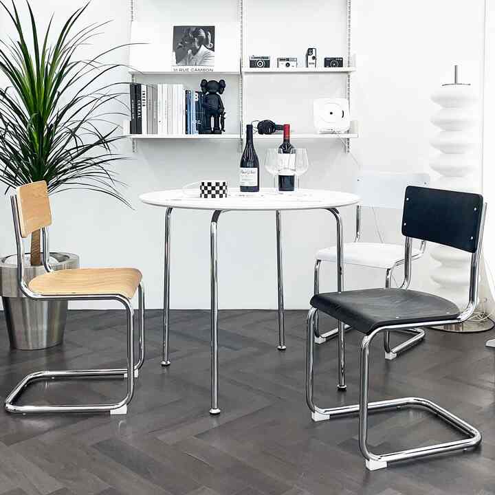 SHARK ウッド ステンレス チェア［3色］