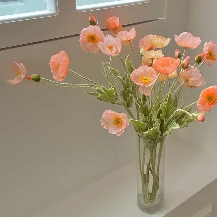 ケシ 造花［4色］