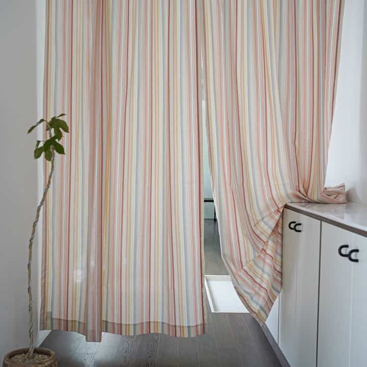 Sorbet ストライプ 目隠しカーテン［9サイズ］