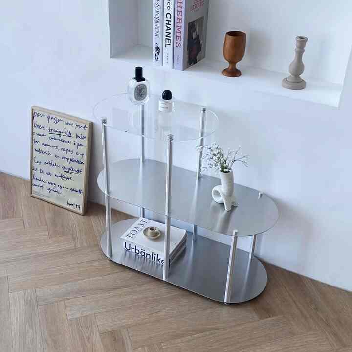 ステンレス ラウンド 3段 ラック［2色］