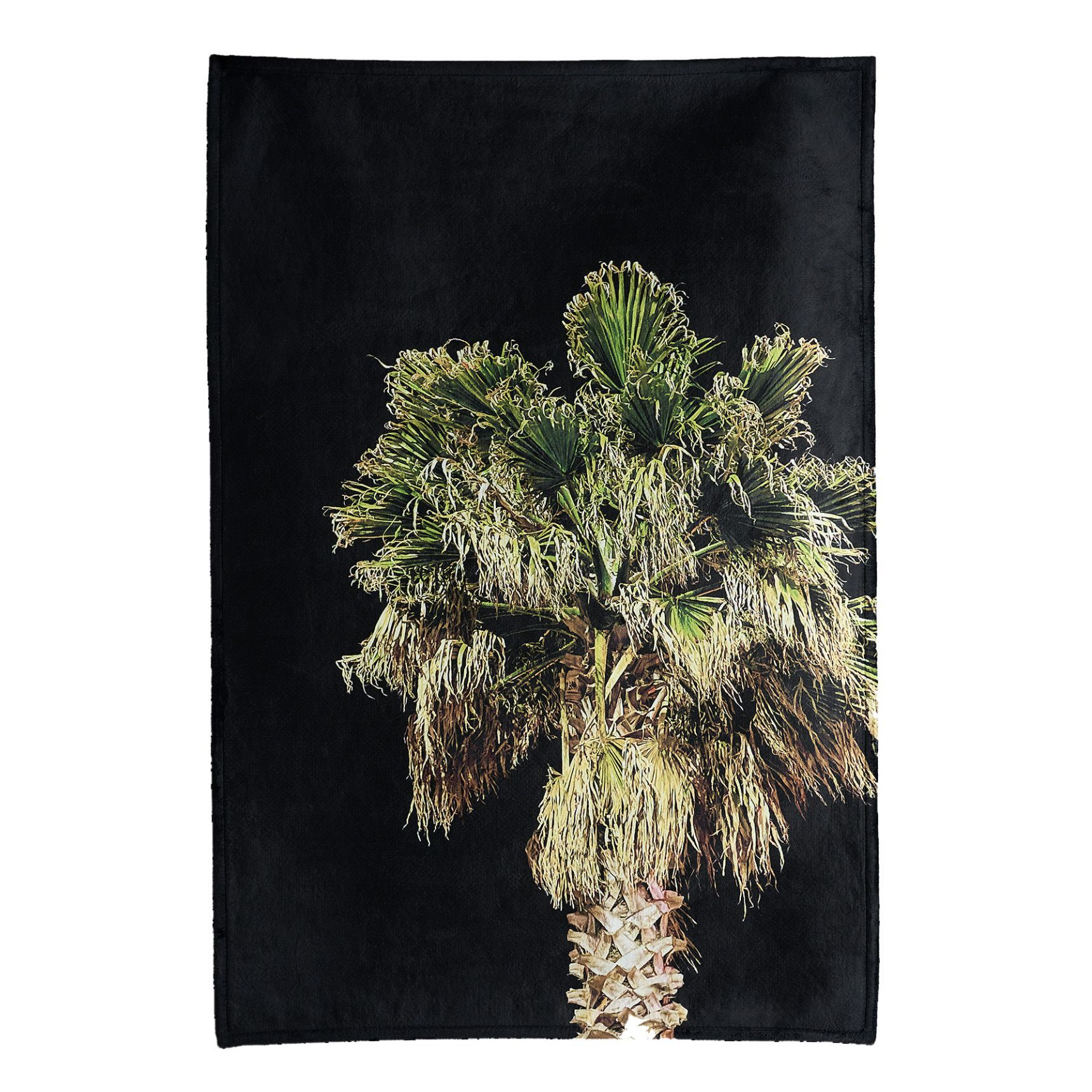 foursided ヤシの木 ラグ ブラック 合成繊維 サイズ（横） 150cm