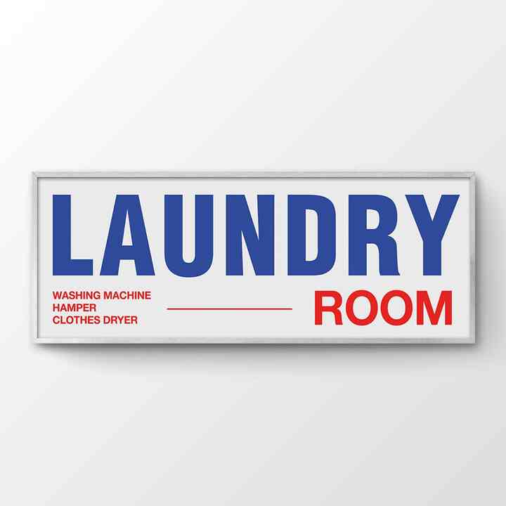 ポスター フレーム付き Laundry［12色・2サイズ］