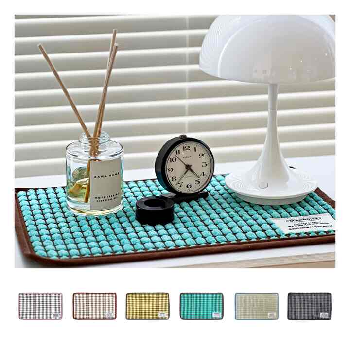 ミニ ラグ 四角［6色］