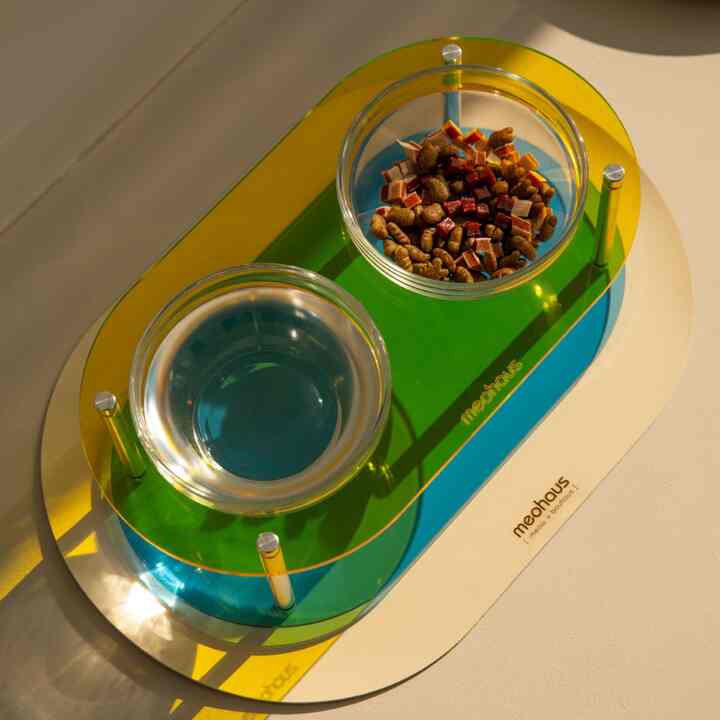 ペット用 フードボウル las'se ダブル カラーエディション［16色・2サイズ］