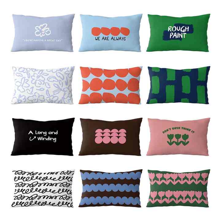 PATTERN 枕カバー 50x70cm［16色］