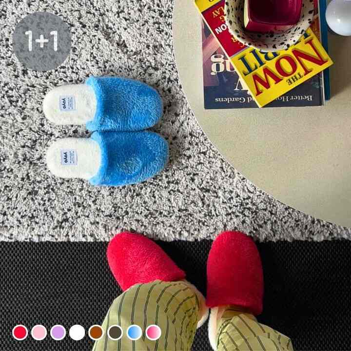 POLY ルームシューズ 2足セット［8色］