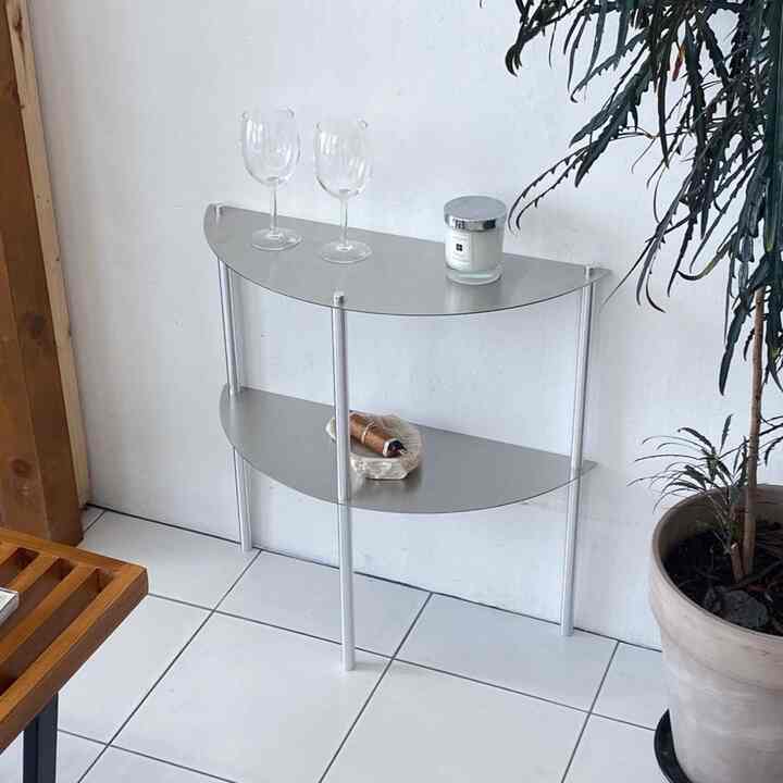 ステンレス 半円 サイドラック［3色］