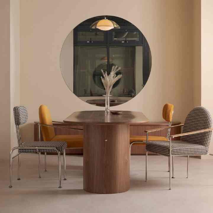 ROUND DINING TABLE - WALNUT［2種・2サイズ］