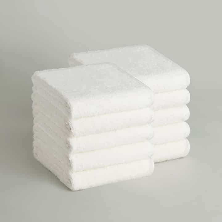 フェイスタオル 10枚 オフホワイト
