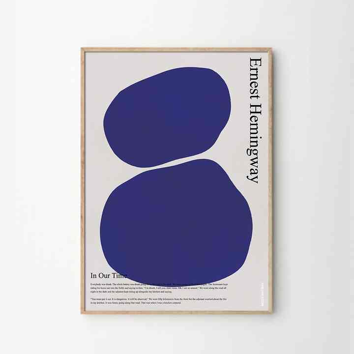 ポスター In our time_blue ver