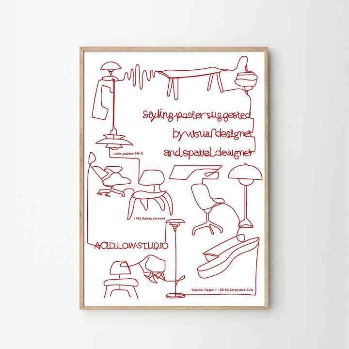 ポスター Furniture［3色・3サイズ］