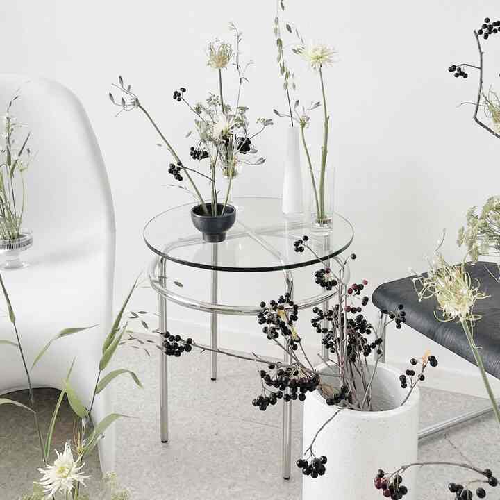 MONAT 強化ガラス サイドテーブル