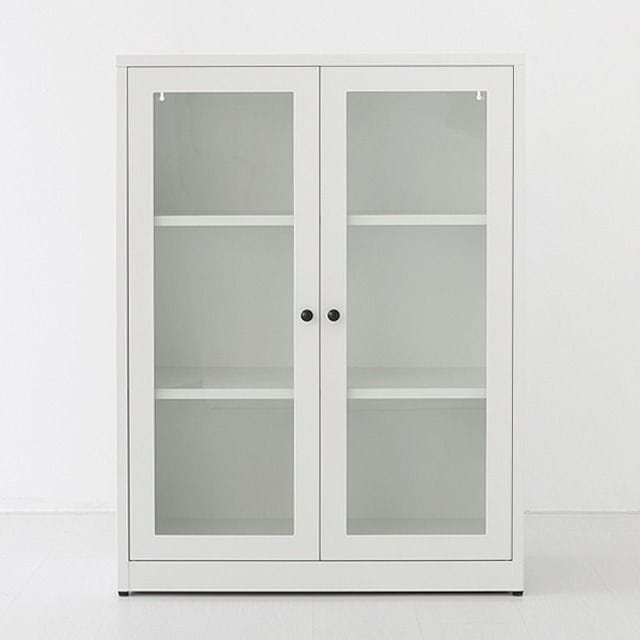 IKEA BRIMNES ブリムネス キャビネット 扉付, ガラス | 棚・チェスト