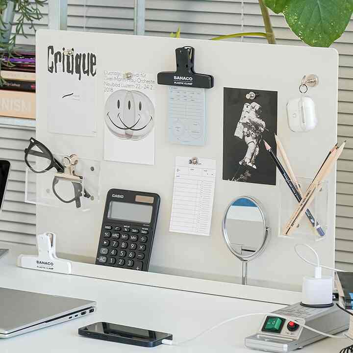 Easy Clamp スチール デスクパーテーション