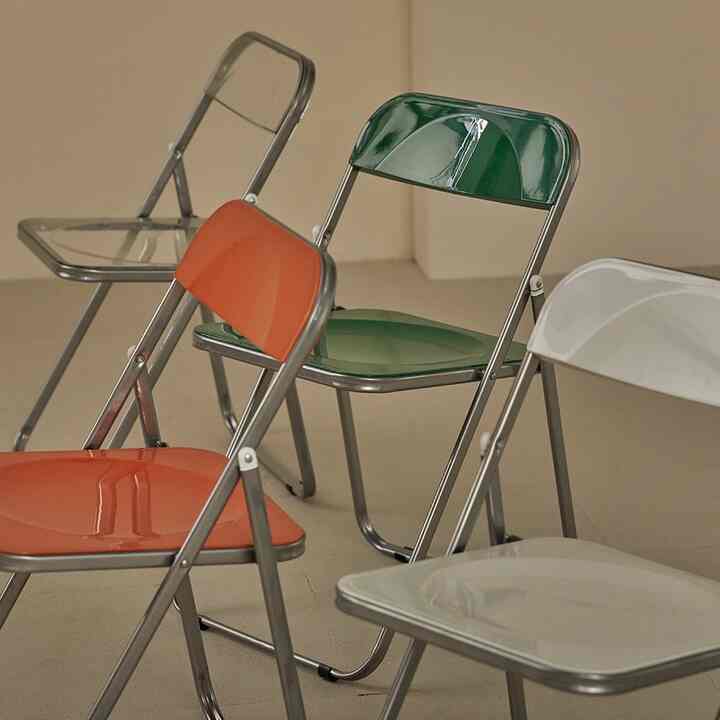 折りたたみ 椅子 2脚セット［4色］