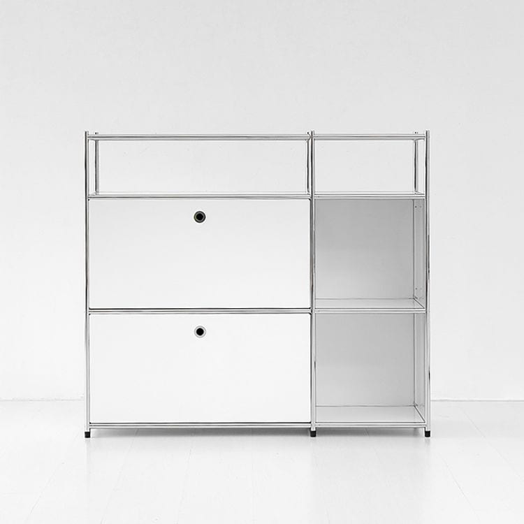 MARKET B SIMPLIE 1x2 収納棚 1ドア［4色］ ホワイト ブラック