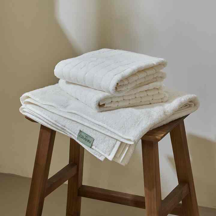 フェイスタオル ホワイトサークル