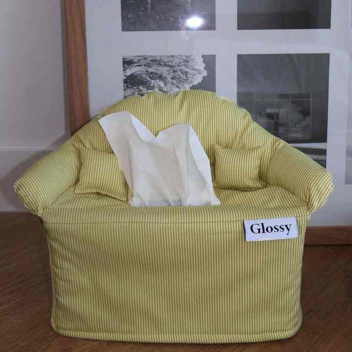 Sweety sofa ティッシュケース イエロー