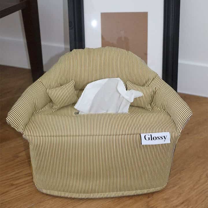 Sweety sofa ティッシュケース ブラウン