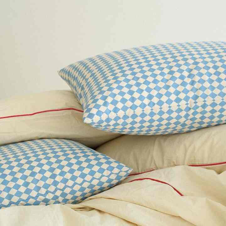 ライト チェッカー 枕カバー［2サイズ］